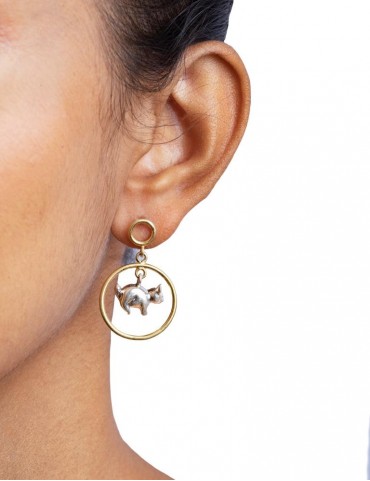 Sterling Silver Rabbit earrings